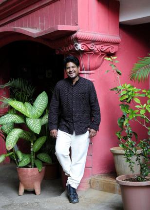 Aravind Joshua works extensively with khadi weavers and uses the fabric for his creations. / Photo: K. Ramesh Babu / The Hindu