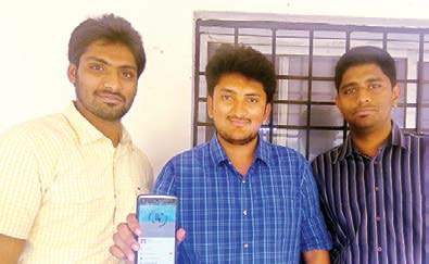 The three students of Andhra university who came up with a mobile app for avoiding long queues | express