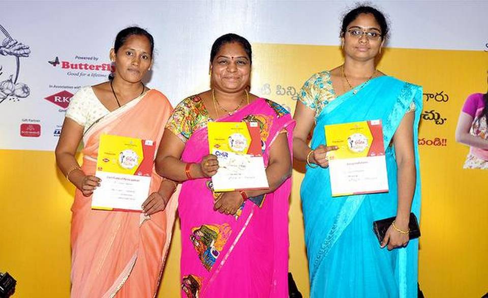 Winners of the Our State- Our Taste at Macharla in Guntur district on Sunday. | Photo Credit: HANDOUT_E_MAIL